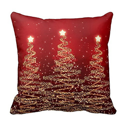 

〖Follure〗Merry Christmas Pillow Cases Cotton Linen Sofa Cushion Cover Home Decor
