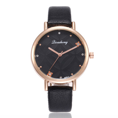 

European&American fashion ladies personality student watch rivet diamond flower quartz watch female models