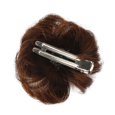 

Gobestart 2 Pcs Sweet Baby Girl Curl Natural Hairpiece Clip Wig Hair Ring Bun