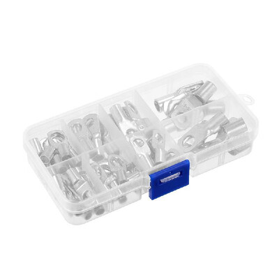 

60pcs Bolt Hole Tinned Copper Cable Lugs Battery Terminals Set Welding Cable Wire Connector Terminal SC10-6 SC16-8 SC25-8 Marine G