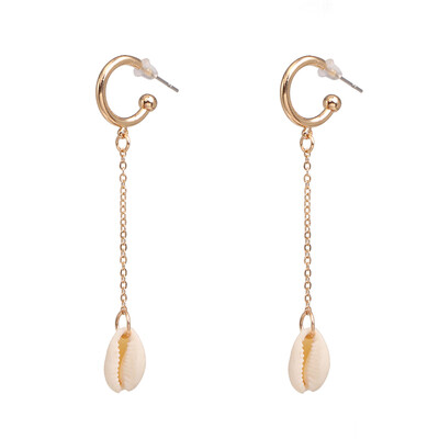

2019 New arrival ZA Sea Ocean Conch For Women Summer Gifts Wedding Party Jewelry Pearl Shell Dangle Earrings Brincos