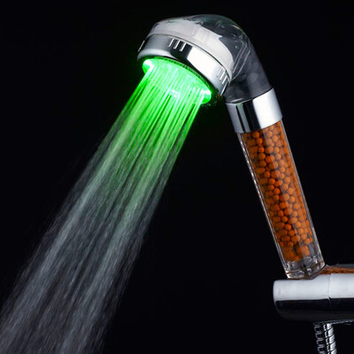 

〖Follure〗RGB 7 Colorful LED Light Water Bath Bathroom Filtration Shower