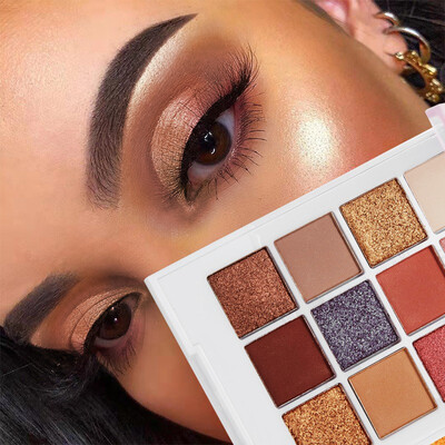 

Brand New 12-color Eyeshadow Palette Long-lasting Waterproof Smudge-proof Shimmer Matte Eye Shadow