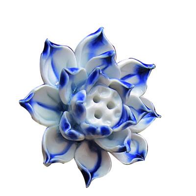 

Ceramic Flower Shaped Incense Holder Perfume Stick Stand Hand-kneaded Aroma Bar Mount 0rnaments