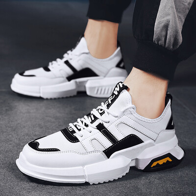 

Mens shoes old white shoes Korean version of the trend of sports&leisure wild shoes breathable mesh tide shoes
