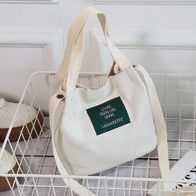 

Wholesale new Korean version of literature&leisure casual shoulder canvas Messenger bag female mini bag small fresh Sen bucket