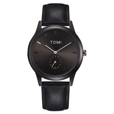 

TOMI brand single eye belt watch high-end business quartz watch