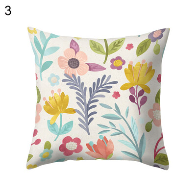 

Spring Flower Leaf Pillow Case Cushion Cover Sofa Bed Car Cafe Office Decoration