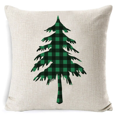 

Christmas Cushion Cover Merry Christmas Pillow Cases Linen Holiday Sofa Cushion Cover Home Decor