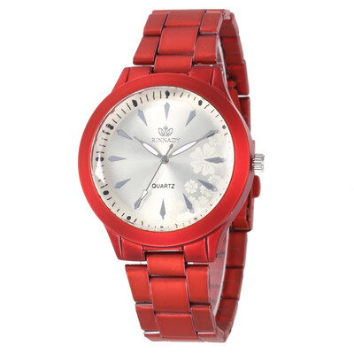 

Fashion new hot sale scale steel belt men&women watch students popular simple watch