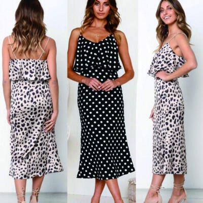 

Women Summer Boho Maxi Long Dress Evening Cocktail Party Beach Dresses Sundress