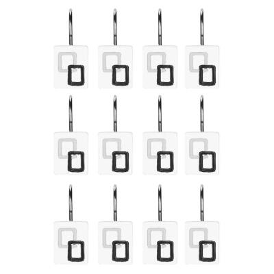 

Greensen 12 Pcs Resin Curtain Hook Decorative Hanger for Bathroom Bath Shower Curtain Bath Curtain Hook Shower Curtain Hook