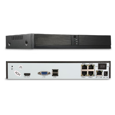 

4CH Channel Full HD 1080P POE NVR Network Video Recorder Support Onvif P2P AndroidiOS APP Motion Detection for CCTV Security Surv