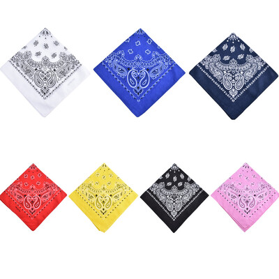 

Men Women Square Scarf Paisley Bandana Hair Band Neckerchief Hip Hop Kerchief Unisex Headwear