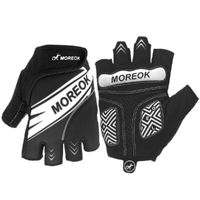 

Reflective Summer Cycling Gloves Mountain Bike Bicycle Gloves Shock Absorbing Padded Half Finger Sports Gloves for Men&Women
