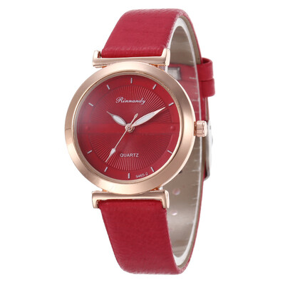 

Summer new fashion wild pattern leather student watch ladies pop watch