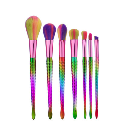 

Toponeto 7PCS Make Up Foundation Eyebrow Eyeliner Blush Cosmetic Concealer Brushes