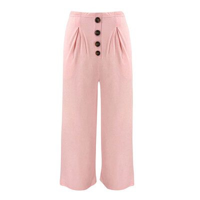 

Women High Waist Harem Pants Palazzo Wide Leg Loose Casual Trousers Plus Size
