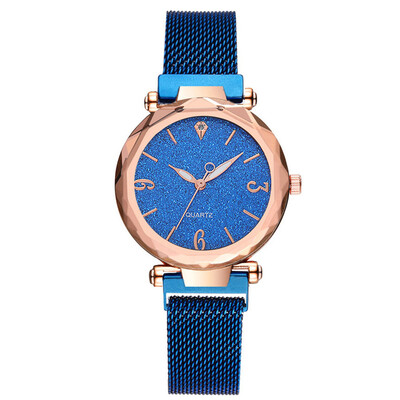 

Best Selling Women Watches Rose Starry Sky Dial Ladies Quartz Wristwatch Featured Mesh Belt Strap Clock Gift Reloj Mujer50