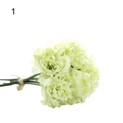 

1 Bouquet 5 Pcs Artificial Flower Fake Peony Wedding Bridal Party Shop Decor