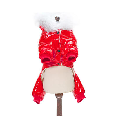 

4 Leg Pet Clothes Dog Cat Hooded Down Jacket Warm Winter Jumpsuit Clothing