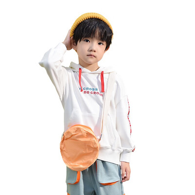 

GONGXICHEN 2019 autumn new boy hooded pullover sweater sweater sports 14938