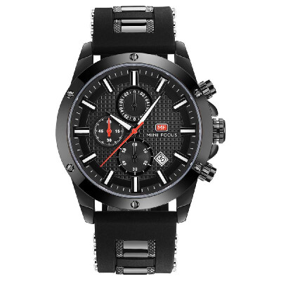 

MINI FOCUS Fashion Luminous Quartz Man Watch Water-Proof Silicone Band Men Casual Wristwatch Chrono Sports Style Masculino Relogio