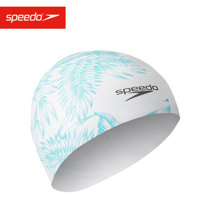 

Speedo speed ratio Tao fashion printed silicone swimming cap unisex code 808385D434 green red