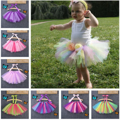 

Toddler Kids Girls Babys Fluffy Pettiskirt Tutu Princess Skirt Dancewear Party