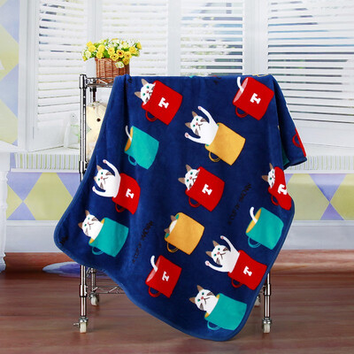 

Home Flannel Blanket Children Blanket Cat Air Conditioning Blanket