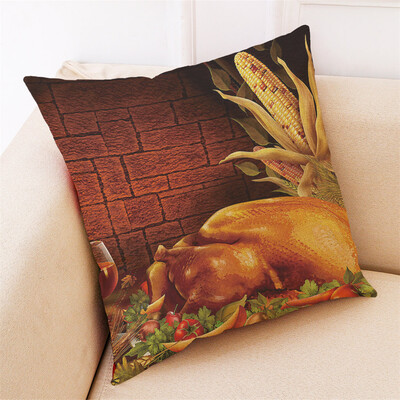 

Tailored Thanksgiving Gifts Pillowcase Harvest Pillow Cover Home Decoration 18x18Inch
