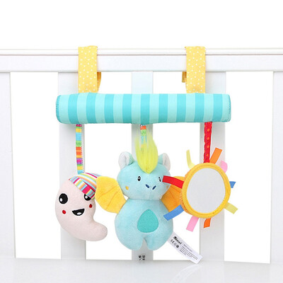 

Gobestart Baby Music Baby Rattle Plush Teether Baby Carriage Hanging Bell Toy Doll