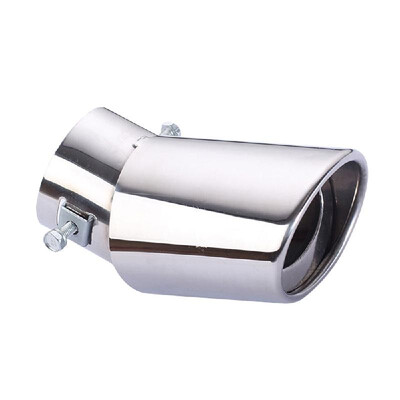 

Universal Bending Single Tube Silver Car Exhaust Muffler Vehicle Steel Tail Pipe Auto Refitting Accessory