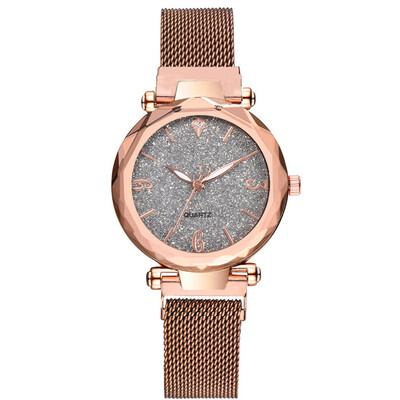 

RM Fashion Quartz Watch Women Stainless Steel Watchband Wristwatch Gift for Female