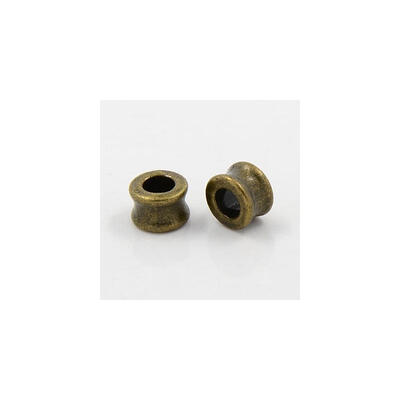 

Tibetan Silver European Beads Large Hole Beads Tube Lead Free & Nickel Free & Cadmium Free Antique Bronze 8x55mm