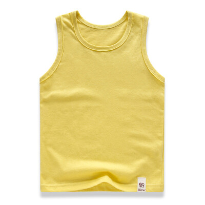 

Summer Baby Girls Boys Sleeveless Cartoon Print Vest Kids Cotton Tops Tees Casual Blouse
