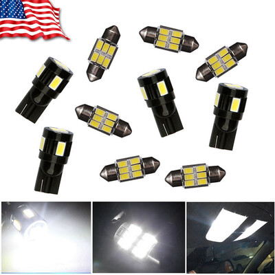 

10x Deluxe White LED Light Interior Package Kit For 2003-2007 Infiniti G35 Coupe
