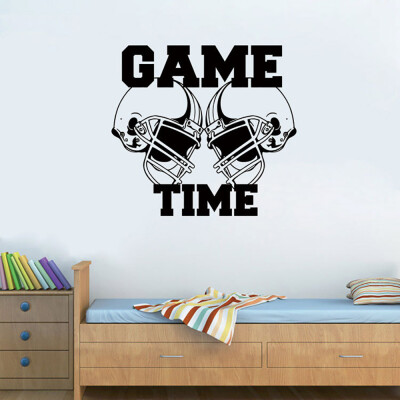 

〖Follure〗American Football Helmets GameTime Sports Wall Sticker Vinyl Art Decor Decal