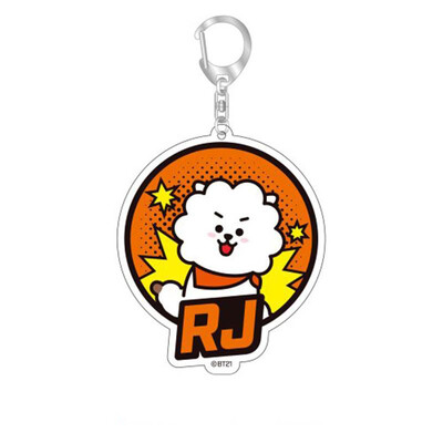 

HOT Kpop BTS Cartoon Car Key Chain TATA COOKY SHOOKY Pendant Key Chain