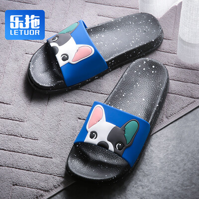 

Le drag slippers parent-child couple fashion cartoon home male SJ9576 Bao blue 43