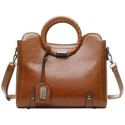 

Women Vintage Shoulder Crossbody Handbag Oil Leather Cowhide Daily Totes