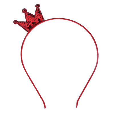 

Cute Unisex Sequins Crown Hair Hoop Party Birthday Headwear Accessories