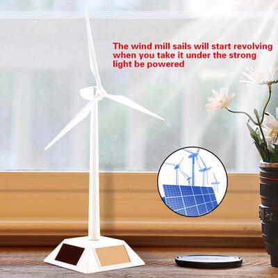 

Greensen Solar Powered Wind Mill Model Desktop Decor Craft Kids Children Education Learning Toy