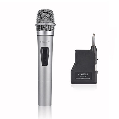 

Rechargeable Wireless Microphone System Handheld LED Mic Speaker with Portable USB Receiver for KTV Speech Amplifier Recording