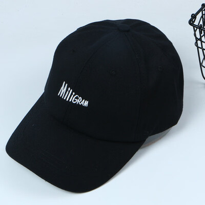

2009 Korean Blockbuster Korean Alphabet Embroidered Baseball Cap Outdoor Sunshade Cap for Young Couples
