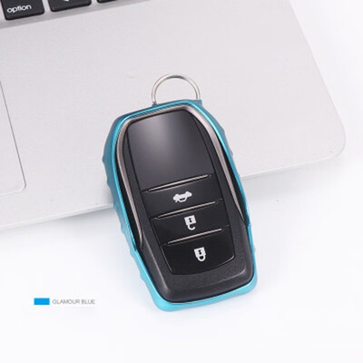 

Soft TPU Car Key Case For AT Toyota Camry Highlander Prado Corolla RAV4 Car Key Cover Shell Car Keychain