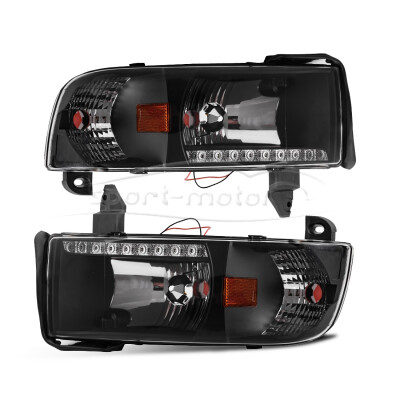 

for 1994-2002 Dodge Ram 1500 2500 3500 Headlights Assembly w LED DRL LeftRight