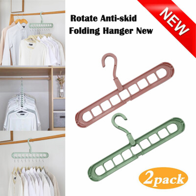 

〖Follure〗Clothes Hanger Clothes 9 Hole Towel Hook Closet Organizer Plastic Storage Rack