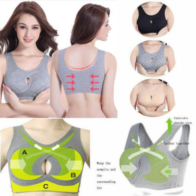 

Anti-sagging Sports Bra Breast Augmentation Cross Comfy Lifts Breasts -XXL New