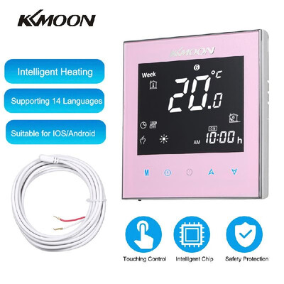 

KKmoon Digital Underfloor Heating Thermostat for Electric Heating System Floor & Air Sensor with WiFi Connection & Voice Control E